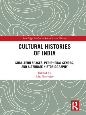 cover image of Cultural Histories of India